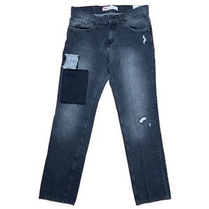 Levi's 511 Slim Fit Boys 20R 30 x 30 Black Denim w/ Patches! Great Condition